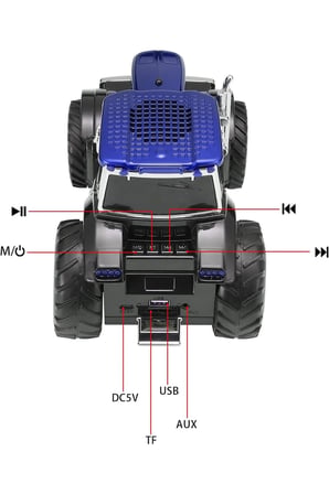 TRAKTÖR GÖRÜNÜMLÜ BLUETOOTH HOPARLÖR SD KART USB FM RADYOLU ŞARJLI TAŞINABİLİR SPEAKER