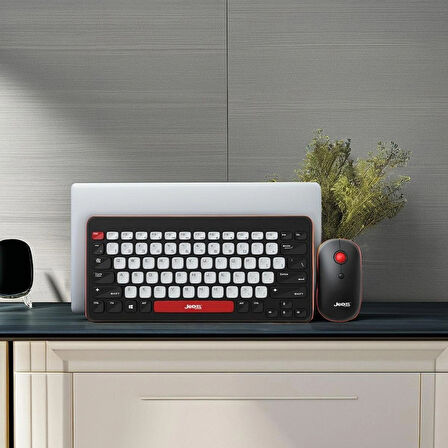 Kablosuz Mini Klavye ve Mouse Seti - Şık, Sessiz ve Ergonomik Tasarım 