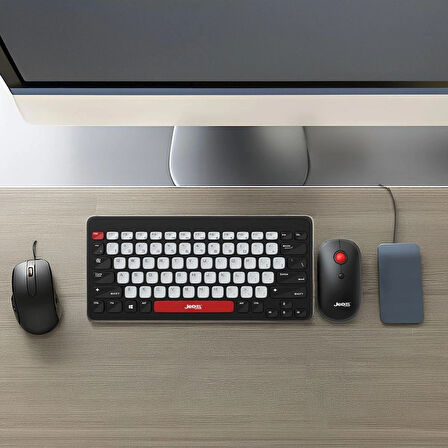 Kablosuz Mini Klavye ve Mouse Seti - Şık, Sessiz ve Ergonomik Tasarım 