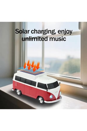 MİNİBÜS TASARIMLI BLUETOOTH SPEAKER SD KART USB FM RADYOLU ŞARJLI TAŞINABİLİR KABLOSUZ HOPARLÖR