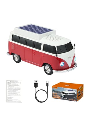 MİNİBÜS TASARIMLI BLUETOOTH SPEAKER SD KART USB FM RADYOLU ŞARJLI TAŞINABİLİR KABLOSUZ HOPARLÖR
