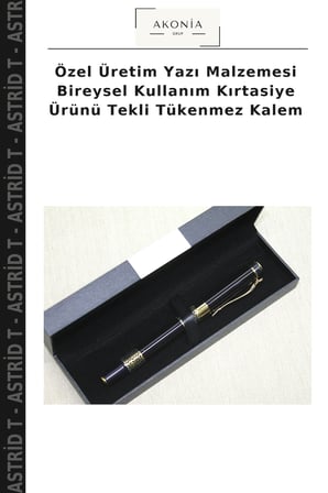 Özel Üretim Yazı Malzemesi Bireysel Kullanım Kırtasiye Ürünü Tekli Tükenmez Kalem