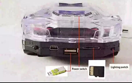 Wster  WS-980BT Lamborghini  Araba Radyolu Bluetooth Hoparlör