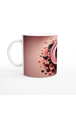 G Harfi Canlı Renkli Harfli Kupa Bardak