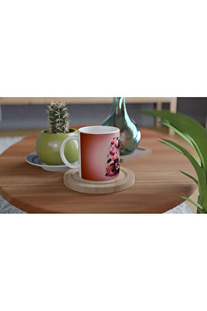 J Harfi Kontrast Detaylı Harfli Kupa Bardak