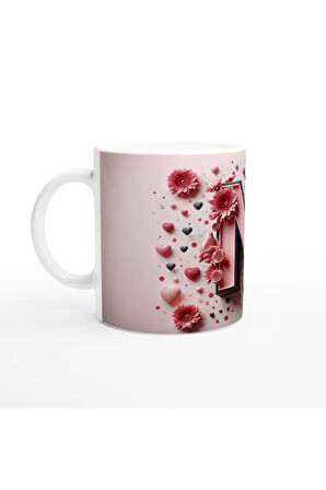 N Harfi Şık Detaylı Alfabe Kupa Bardak