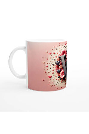 W Harfi Gösterişli Tasarımlı Kupa Bardak