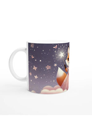 Peri Masalı Prenses Tilki Temalı Çocuklara Özel Baskılı Kupa Bardak