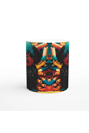 Neon Renkli Sevimli Köpek Kupa Bardak