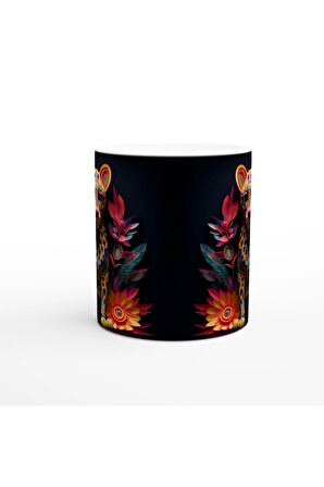 Tropik Vahşi Renkli Leopar Kupa Bardak