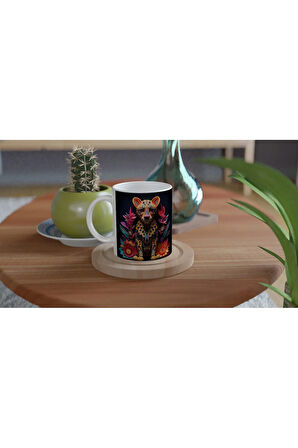 Tropik Vahşi Renkli Leopar Kupa Bardak