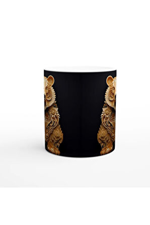 Altın Çiçekli Bohem Ayı Kupa Bardak