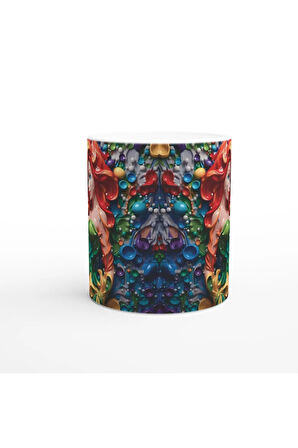 Renkli Deniz Kızı Baskılı Kupa Bardak