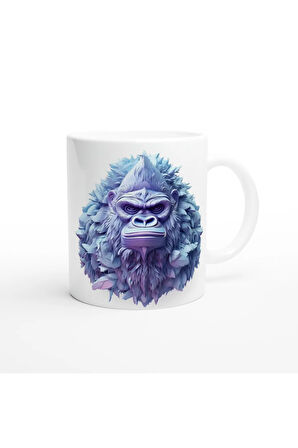 Ormanın Efendisi Goril Baskılı Kupa Bardak