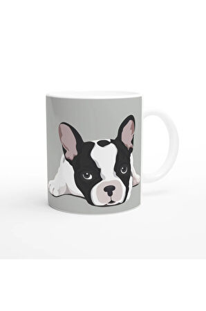 French Bulldog Aşkı Temalı Baskılı Kupa Bardak