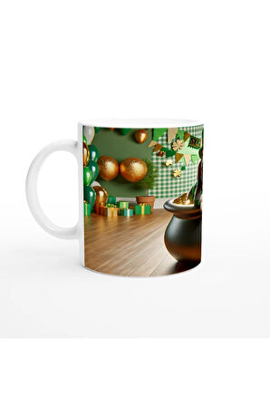 Şans Tenceresinde Basset Hound Temalı Baskılı Kupa Bardak