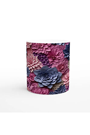 Gece Gülü ve Lavanta Kupa Bardak