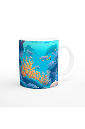 Tropik Mercan Bahçesi Kupa Bardak