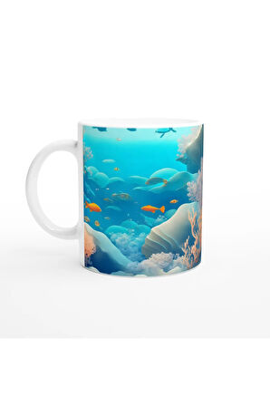 Altın Balıkların Dansı Kupa Bardak