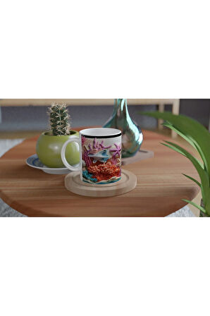 Renkli Mercan Bahçesi Kupa Bardak