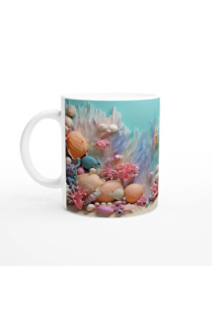 Deniz Kabuğu Bahçesi Kupa Bardak