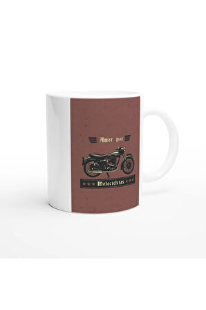 Motora Duyulan Aşk – Amor Por Motocicletas Baskılı Kupa Bardak