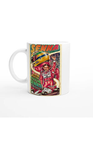 Ayrton Senna Efsanesi Retro Kupa Bardak