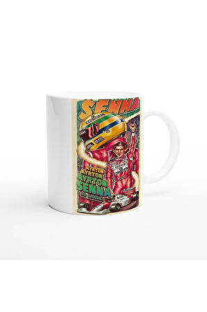 Ayrton Senna Efsanesi Retro Kupa Bardak
