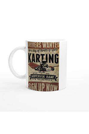 Kopervik Karting Yarışı Temalı Kupa Bardak