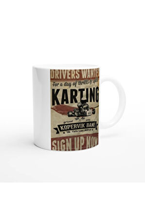 Kopervik Karting Yarışı Temalı Kupa Bardak