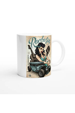 Rockabilly Tarzı Pin-Up Kupa