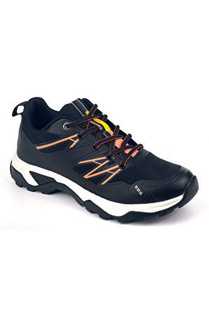 Kadın Siyah Bağcıklı Rahat Outdoor Günlük Sneaker Ayakkabı