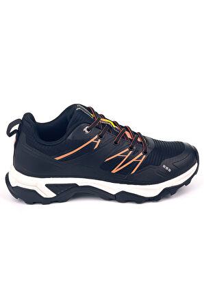 Kadın Siyah Bağcıklı Rahat Outdoor Günlük Sneaker Ayakkabı