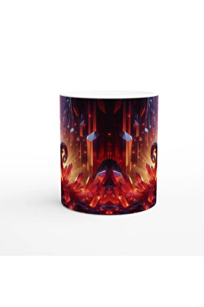 Koç Burcu Baskılı Kahve Kupası - Büyülü Kristal Mağarası Temalı Vs1