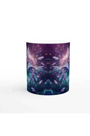 Balık Burcu Baskılı Kahve Kupası - Büyülü Kristal Mağarası Temalı Vs1