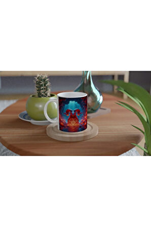 Koç Burcu Baskılı Kahve Kupası - Astral Denizaltı Dünyası Vs1
