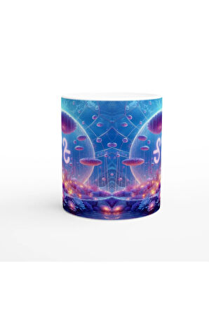 Terazi Burcu Baskılı Kahve Kupası - Astral Denizaltı Dünyası Vs4