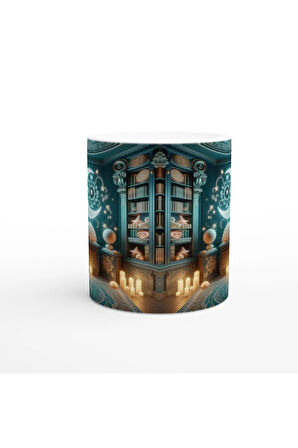 Yengeç Burcu Baskılı Kahve Kupası - Zodyak Kütüpanesi Vs1