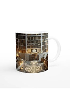 Başak Burcu Baskılı Kahve Kupası - Zodyak Kütüpanesi Vs2