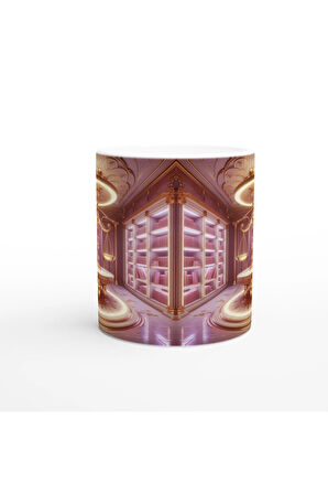 Terazi Burcu Baskılı Kahve Kupası - Zodyak Kütüpanesi Vs3