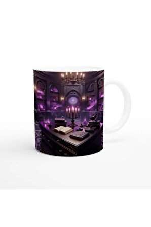 Akrep Burcu Baskılı Kahve Kupası - Zodyak Kütüpanesi Vs4