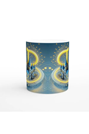 İkizler Burcu Baskılı Kahve Kupası - Burçlar Krallığı Şatosu Vs2