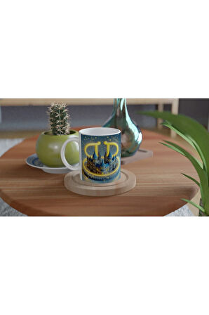 İkizler Burcu Baskılı Kahve Kupası - Burçlar Krallığı Şatosu Vs2