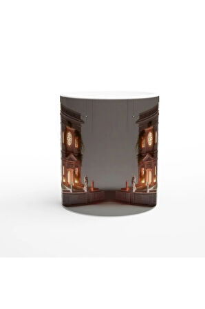 Başak Burcu Baskılı Kahve Kupası - Burçlar Krallığı Şatosu Vs1