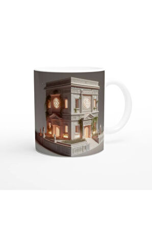 Başak Burcu Baskılı Kahve Kupası - Burçlar Krallığı Şatosu Vs1