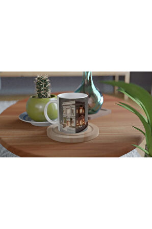 Başak Burcu Baskılı Kahve Kupası - Burçlar Krallığı Şatosu Vs1