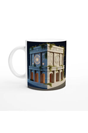 Başak Burcu Baskılı Kahve Kupası - Burçlar Krallığı Şatosu Vs2