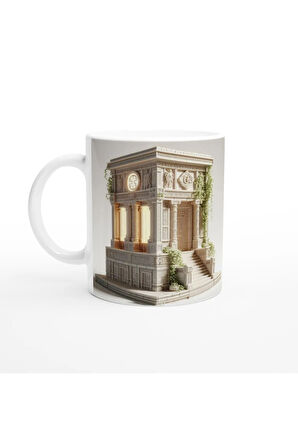 Başak Burcu Baskılı Kahve Kupası - Burçlar Krallığı Şatosu Vs3