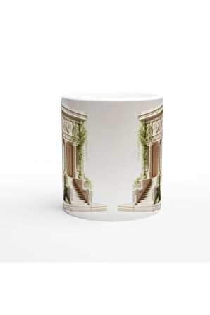 Başak Burcu Baskılı Kahve Kupası - Burçlar Krallığı Şatosu Vs3