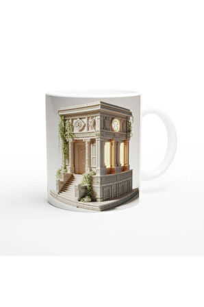 Başak Burcu Baskılı Kahve Kupası - Burçlar Krallığı Şatosu Vs3